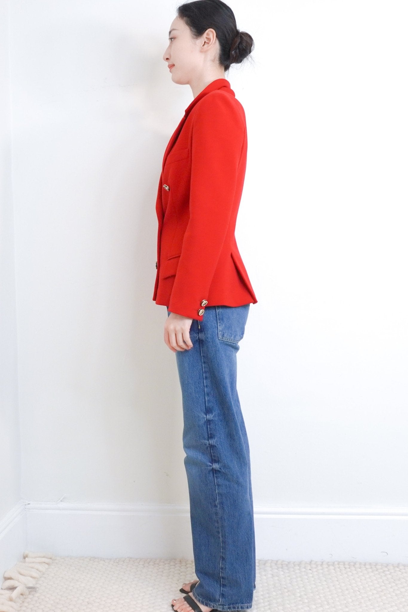 Versace Collection Vintage Red Blazer RRP £1K | Authentic Preloved - Reloved Again