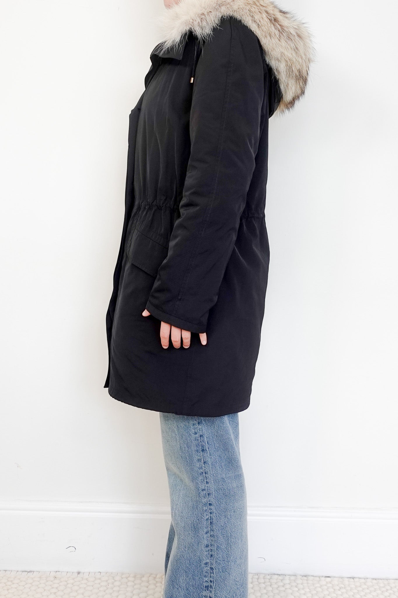 Yves Salomon Black Parka RRP £1900 | Authentic Preloved - Reloved Again