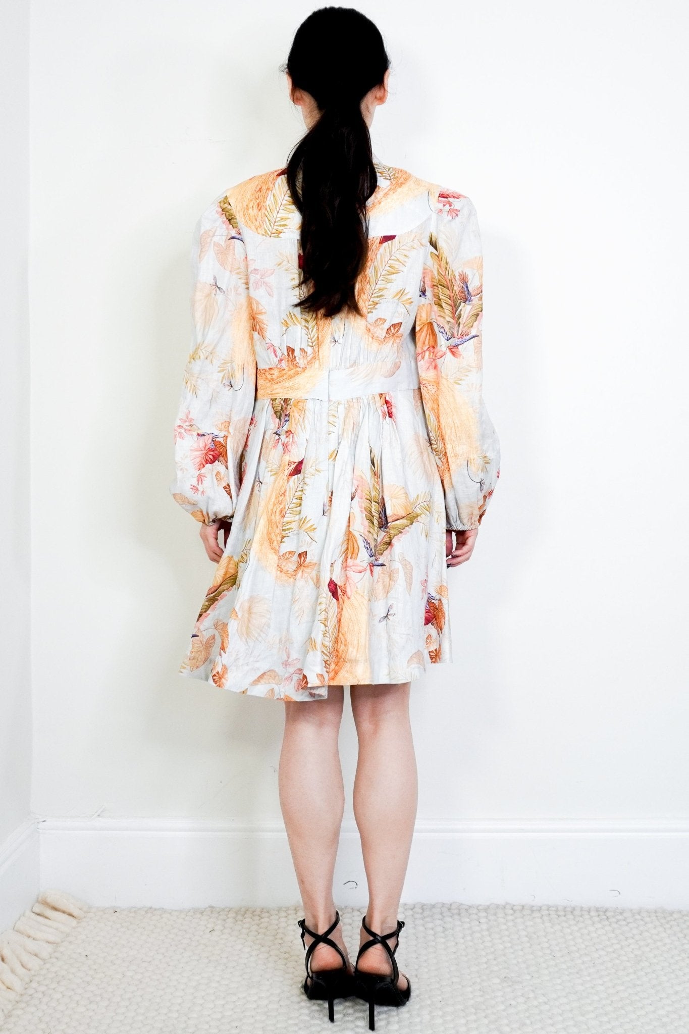 Zimmerman Blue Tropical Mini Dress RRP £650 | Authentic & Preloved - Reloved Again