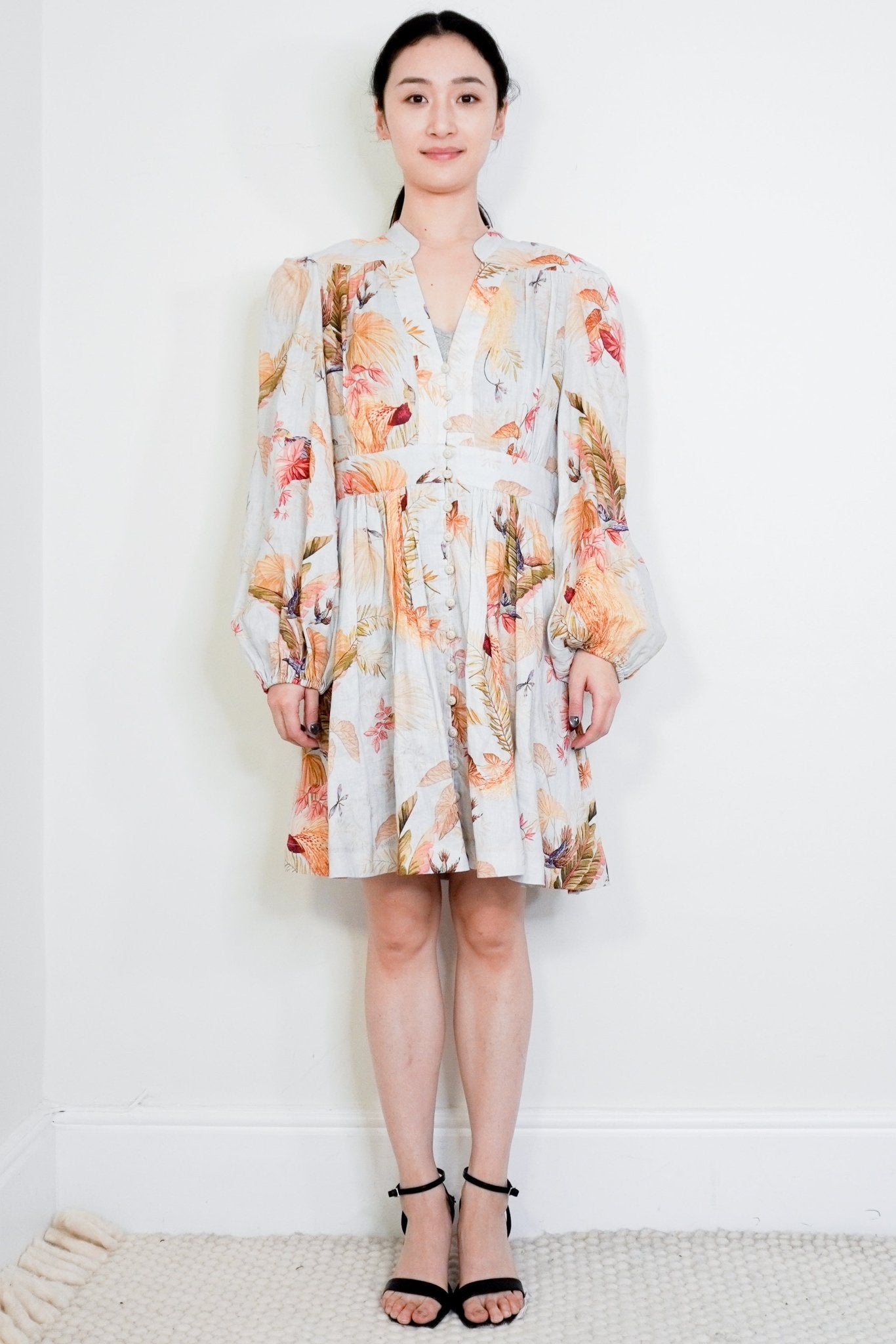 Zimmerman Blue Tropical Mini Dress RRP £650 | Authentic & Preloved - Reloved Again