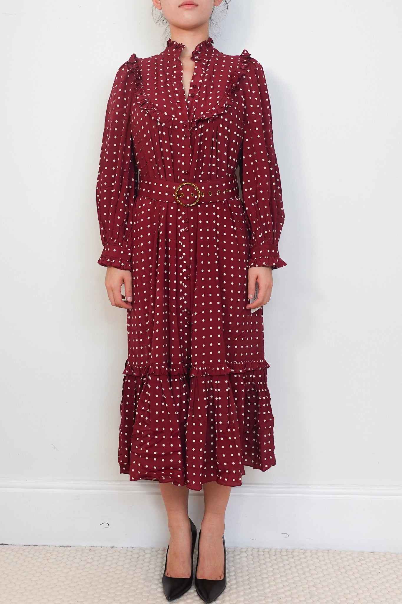 Zimmermann Red Polka Dot Maxi Dress RRP £795 | Authentic Preloved - Reloved Again