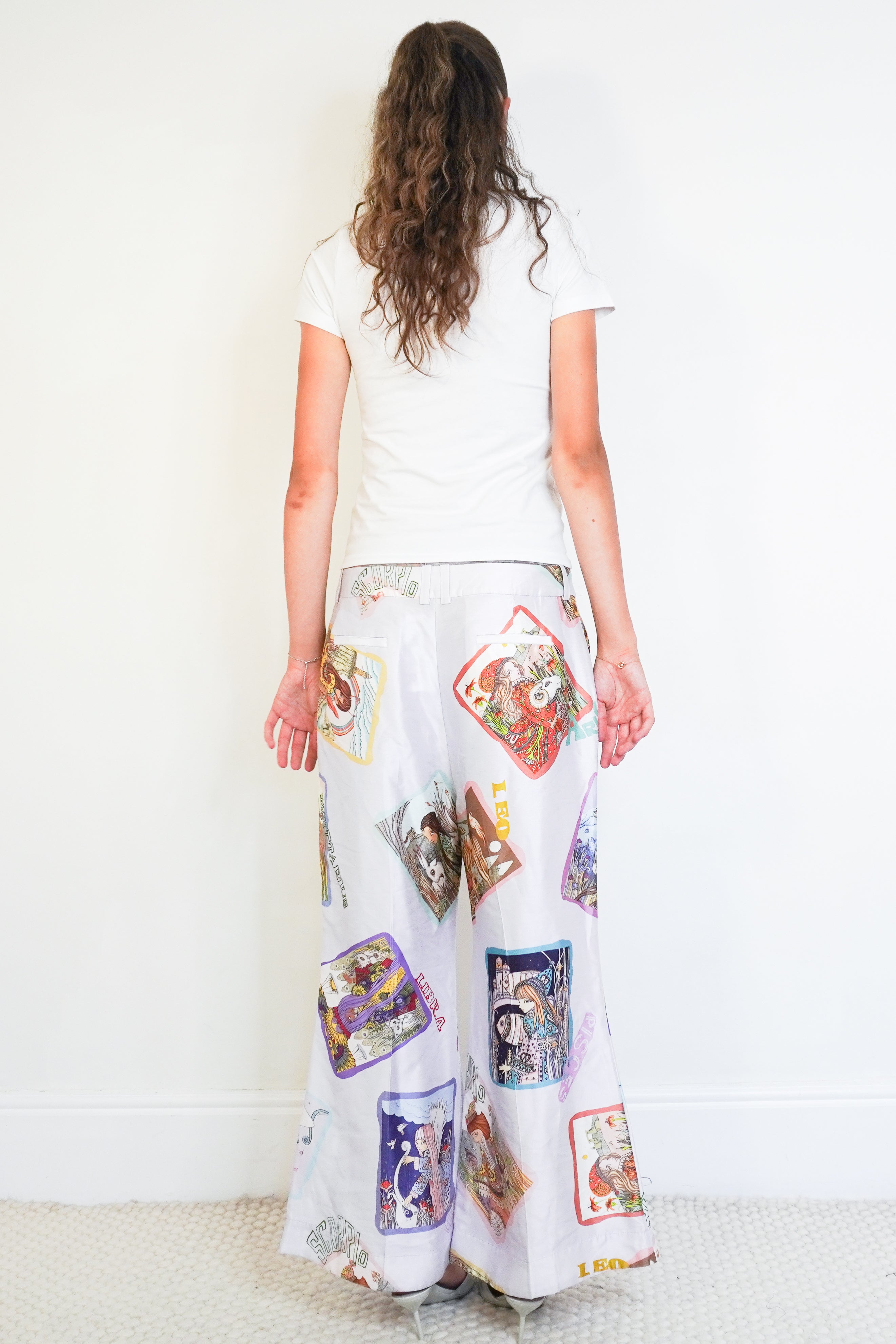 Zimmermann Zodiac Silk Trousers Back Picture
